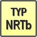 Piktogram - Typ: NRTb